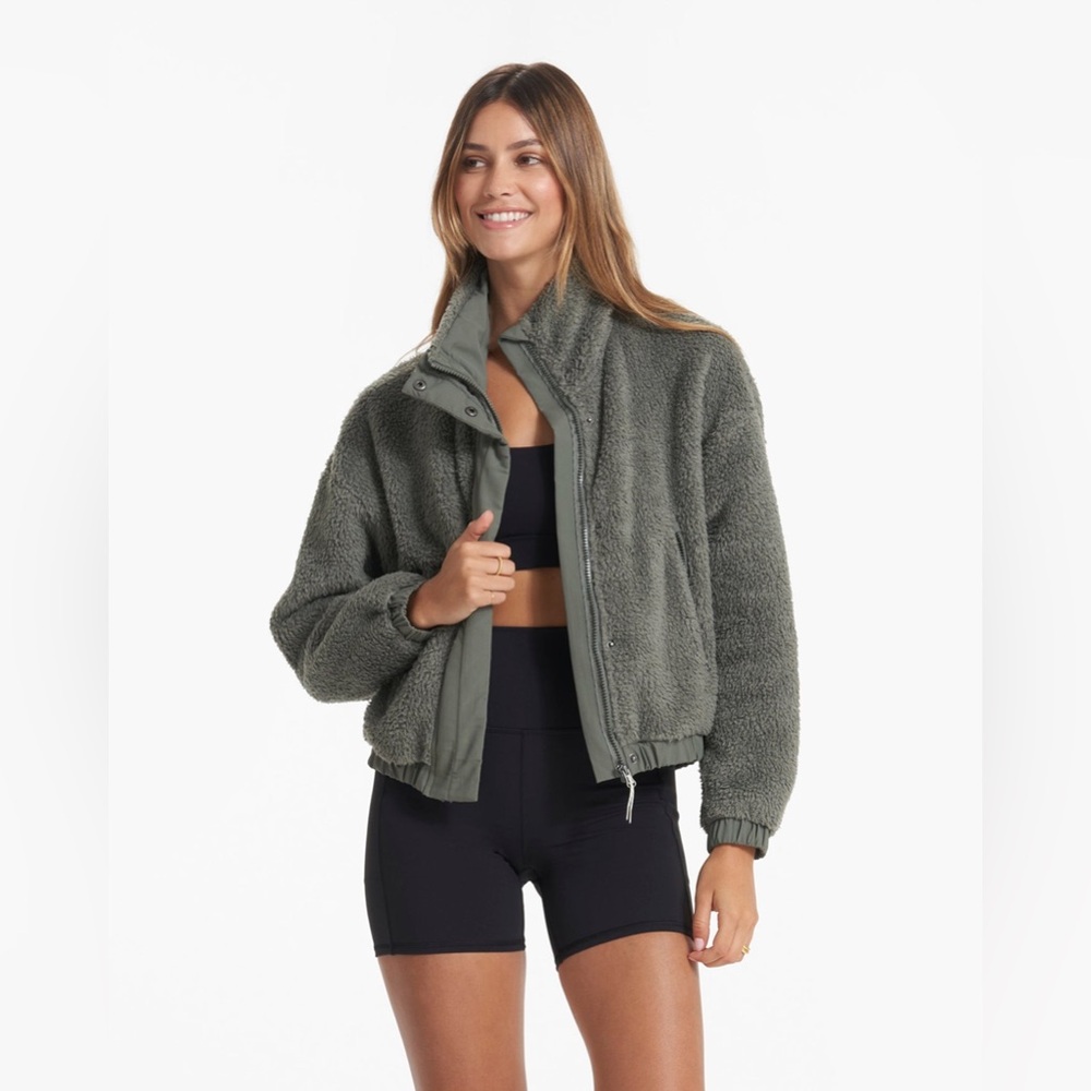 Vuori Cozy Sherpa Jacket - Dusty Pine - S